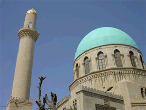Blue Mosque in Baku - Azerbaijani Turkish Russian translations