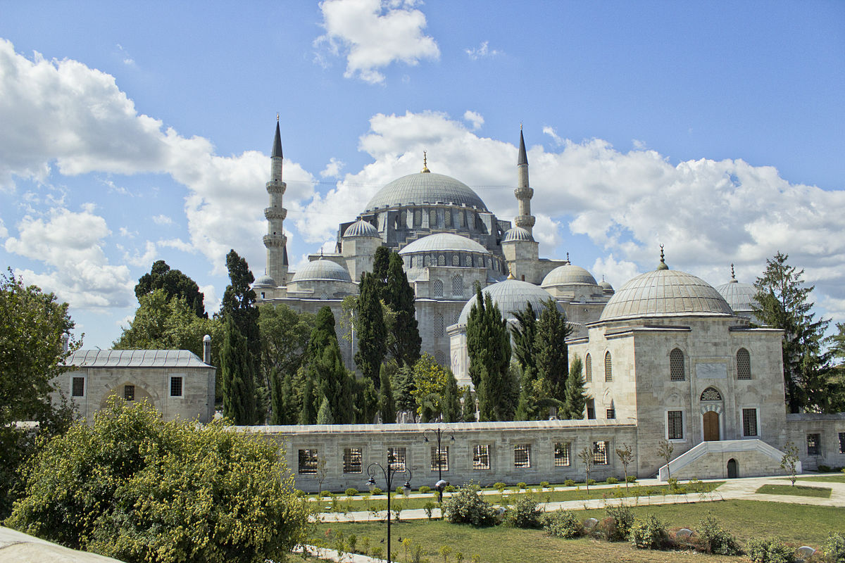 Turkey Mosque - Süleymaniye Mosque - one of the biggest - Turkish Russian Azerbaijani translations