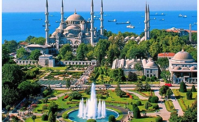 Mosque of Sultan Ahmet (Blue Mosque) - Turkish Russian Azerbaijani translations